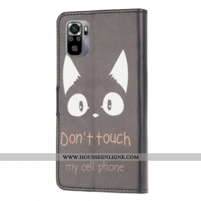 Housse Xiaomi Redmi Note 10/10S/Poco M5s Don't Touch My Cell Phone
