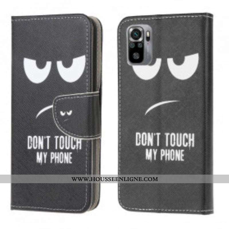 Housse Xiaomi Redmi Note 10/10S/Poco M5s Don't Touch My Phone
