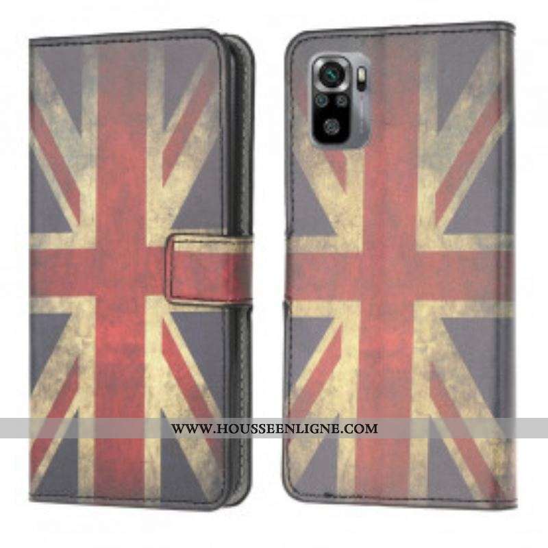 Housse Xiaomi Redmi Note 10/10S/Poco M5s Drapeau Angleterre