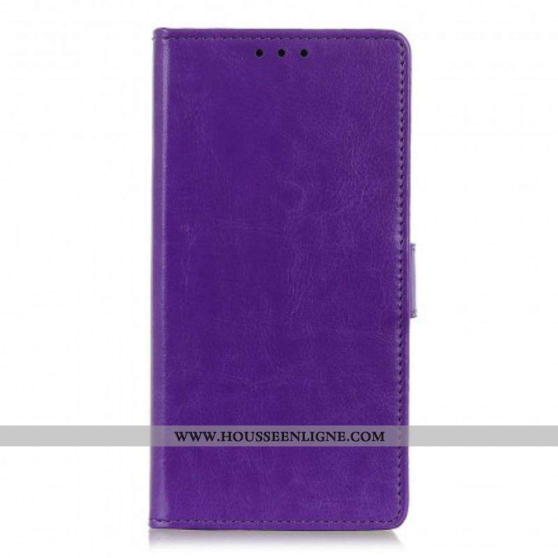 Housse Xiaomi Redmi Note 10/10S/Poco M5s Effet Cuir Brillant Simple