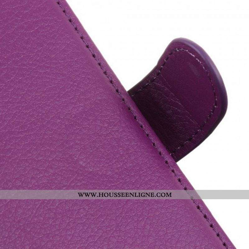 Housse Xiaomi Redmi Note 10/10S/Poco M5s Effet Cuir Litchi Premium