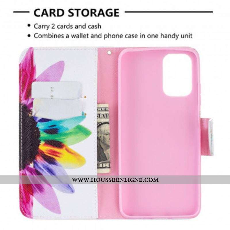 Housse Xiaomi Redmi Note 10/10S/Poco M5s Fleur Aquarelle