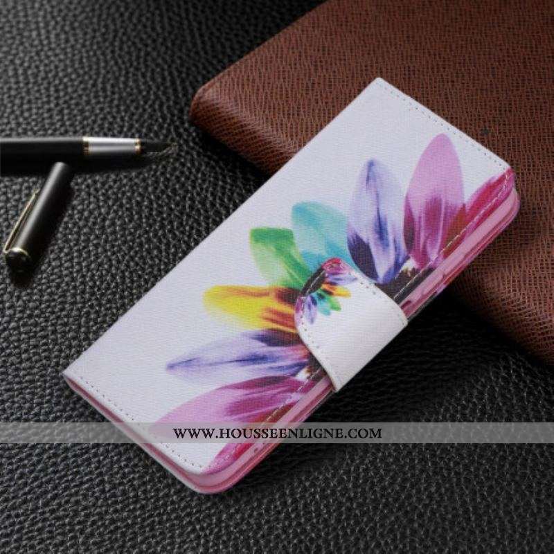 Housse Xiaomi Redmi Note 10/10S/Poco M5s Fleur Aquarelle