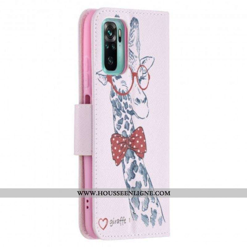 Housse Xiaomi Redmi Note 10/10S/Poco M5s Girafe Intello