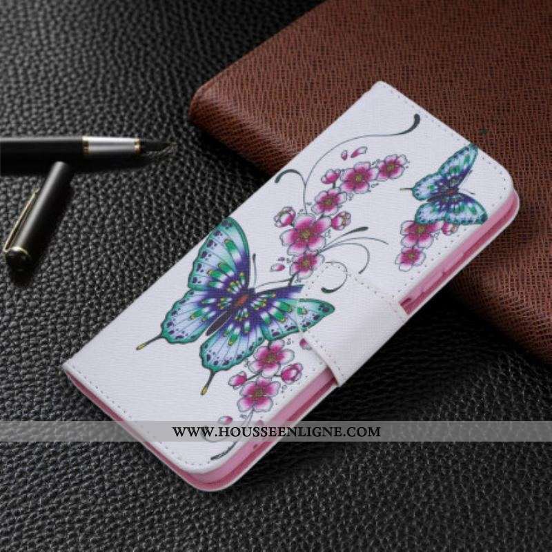 Housse Xiaomi Redmi Note 10/10S/Poco M5s Merveilleux Papillons