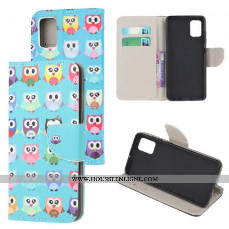 Housse Xiaomi Redmi Note 10/10S/Poco M5s Multiples Hiboux 2
