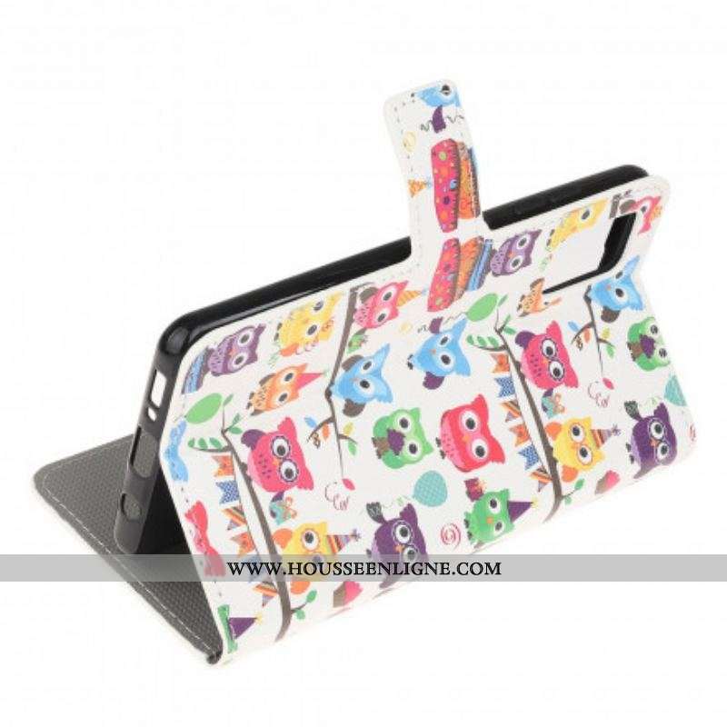Housse Xiaomi Redmi Note 10 /10S/Poco M5s Multiples Hiboux