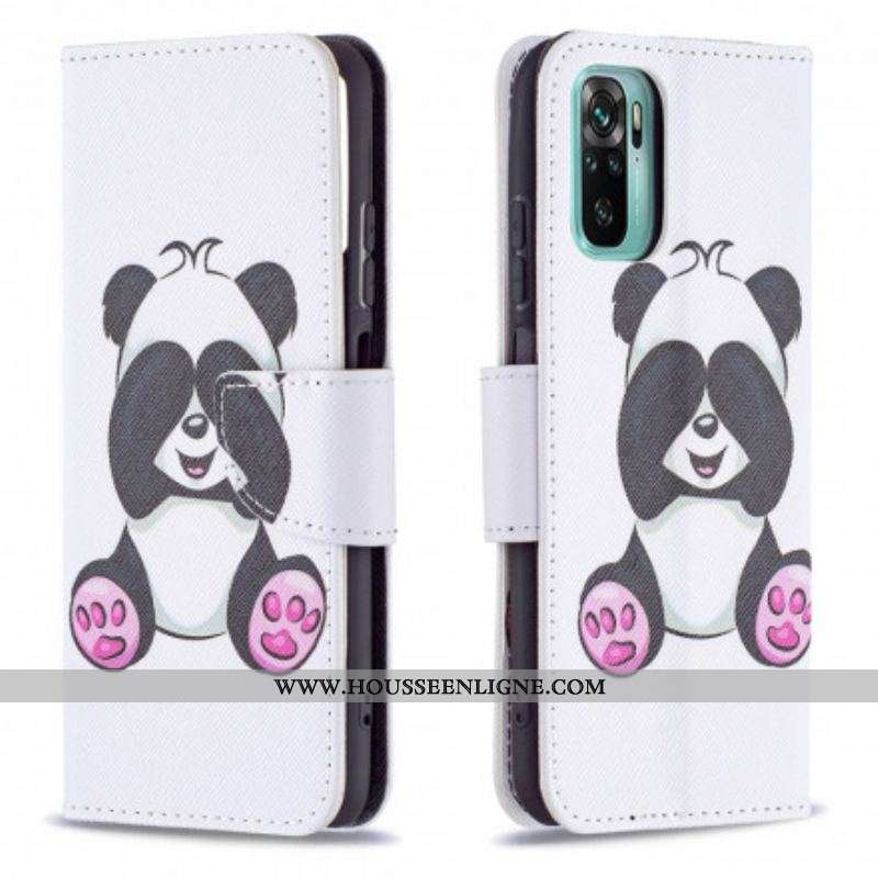 Housse Xiaomi Redmi Note 10/10S/Poco M5s Panda Fun