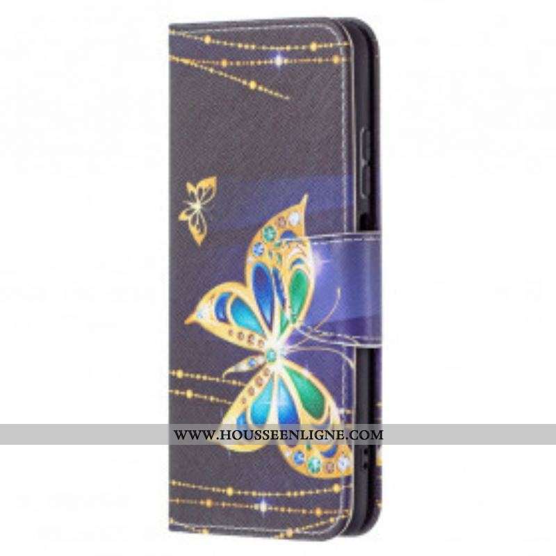 Housse Xiaomi Redmi Note 10/10S/Poco M5s Papillon Magique
