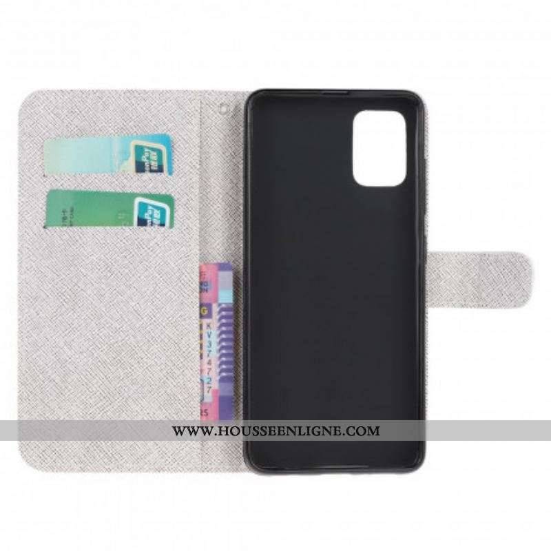 Housse Xiaomi Redmi Note 10/10S/Poco M5s Papillons Diamants à Lanière