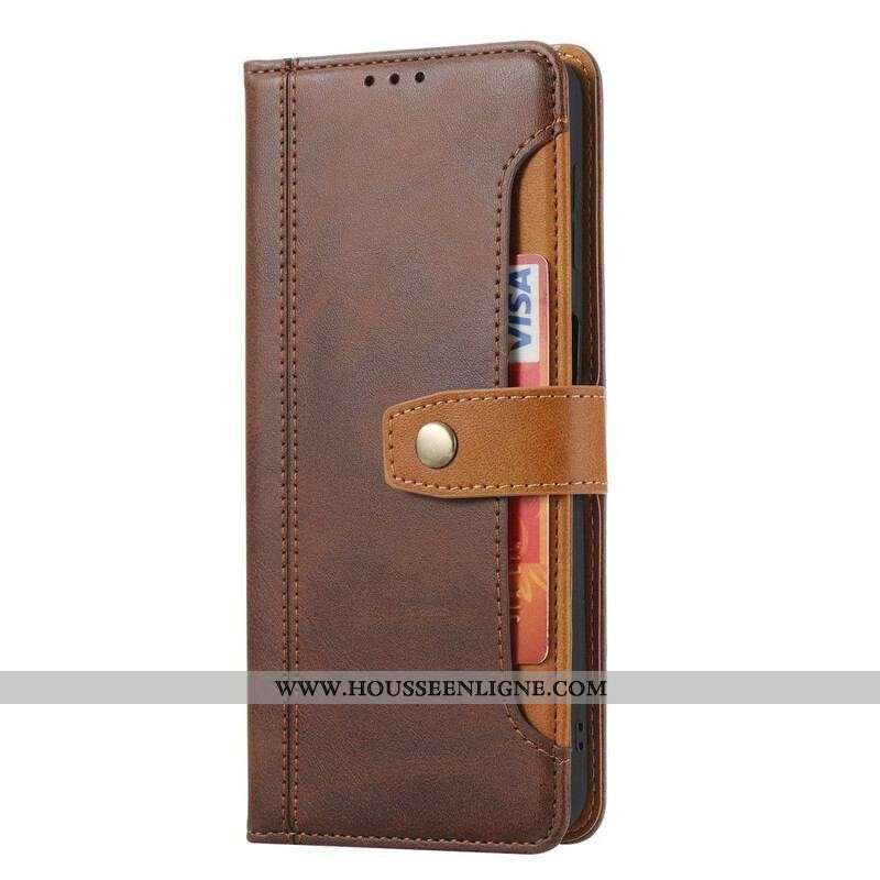 Housse Xiaomi Redmi Note 10/10S/Poco M5s Porte-Carte Frontal et Sangle