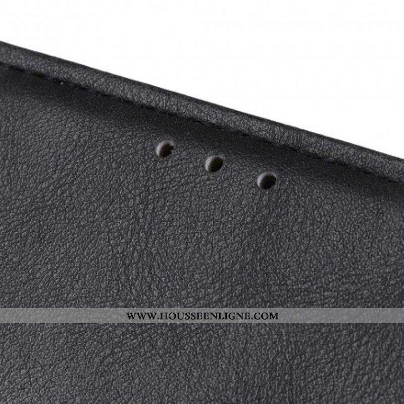 Housse Xiaomi Redmi Note 10/10S/Poco M5s Simili Cuir Bouton