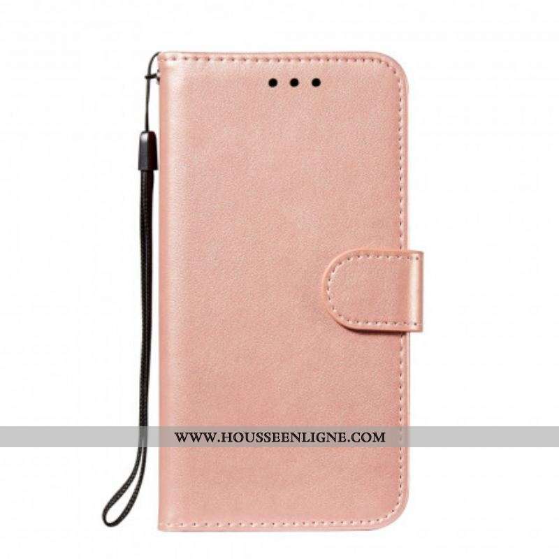 Housse Xiaomi Redmi Note 10/10S/Poco M5s Style Cuir Monochrome