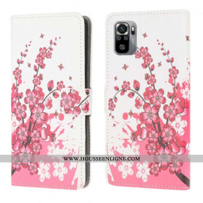 Housse Xiaomi Redmi Note 10/10S/ Poco M5s Tropical Flowers