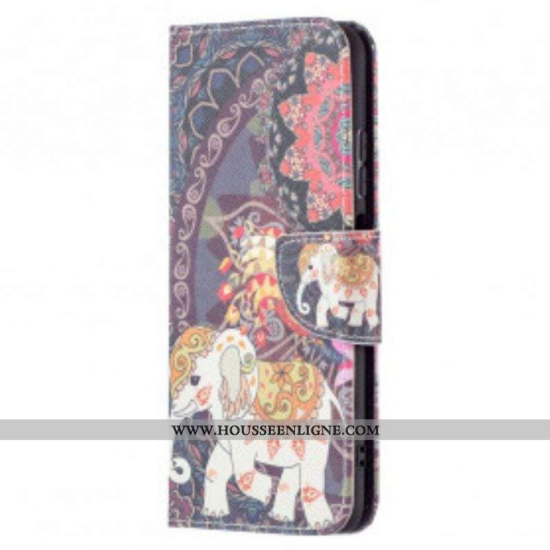 Housse Xiaomi Redmi Note 10/10S/Poco M5s Éléphants Indiens