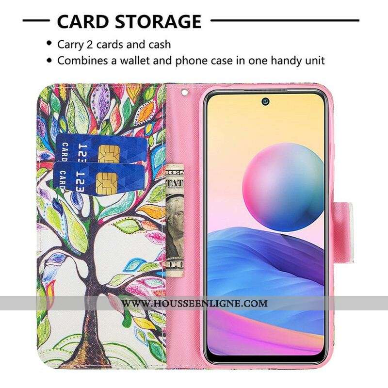 Housse Xiaomi Redmi Note 10 5G / Poco M3 Pro 5G Arbre Coloré