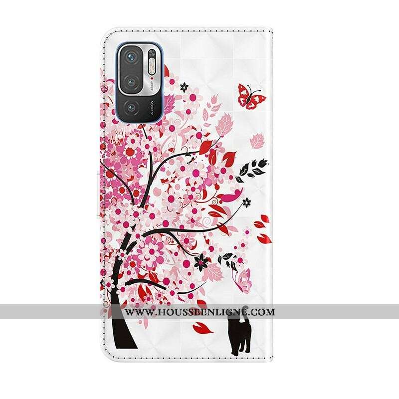 Housse Xiaomi Redmi Note 10 5G / Poco M3 Pro 5G Arbre Rose