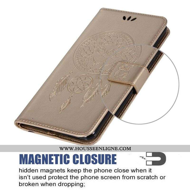 Housse Xiaomi Redmi Note 10 5G / Poco M3 Pro 5G Attrape Rêves Hibou