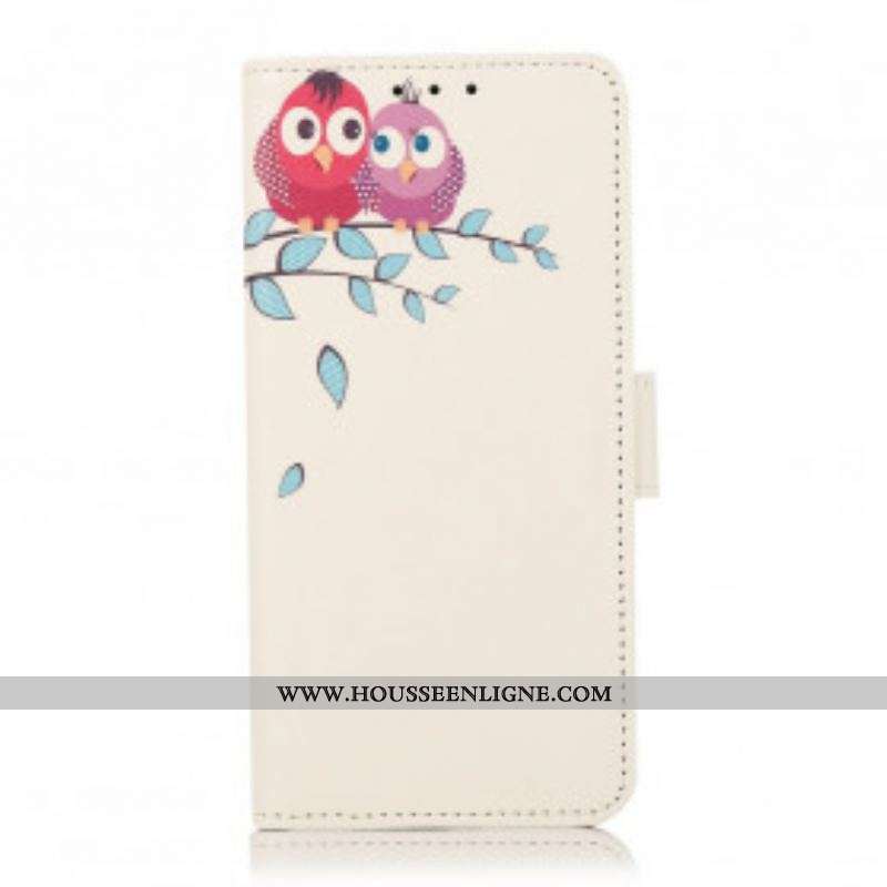 Housse Xiaomi Redmi Note 10 5G / Poco M3 Pro 5G Couple De Hiboux Sur l'Arbre