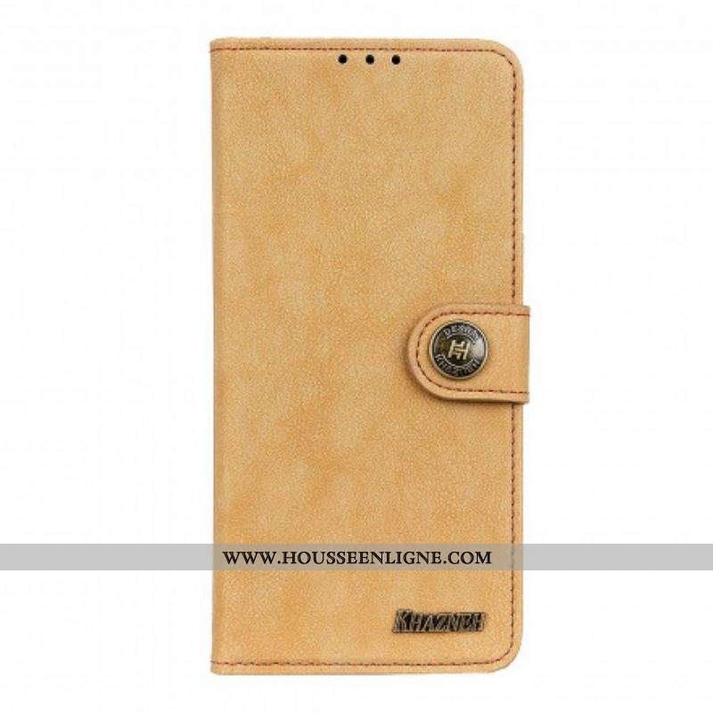 Housse Xiaomi Redmi Note 10 5G / Poco M3 Pro 5G Cuir Fendu Rétro KHAZNEH
