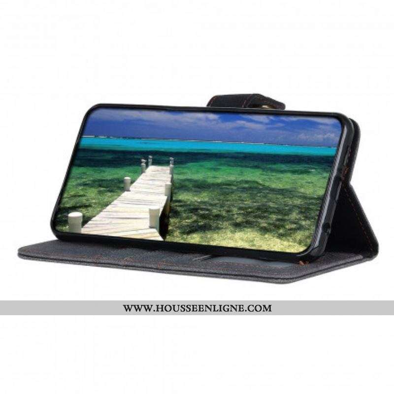 Housse Xiaomi Redmi Note 10 5G / Poco M3 Pro 5G Cuir Fendu Rétro KHAZNEH