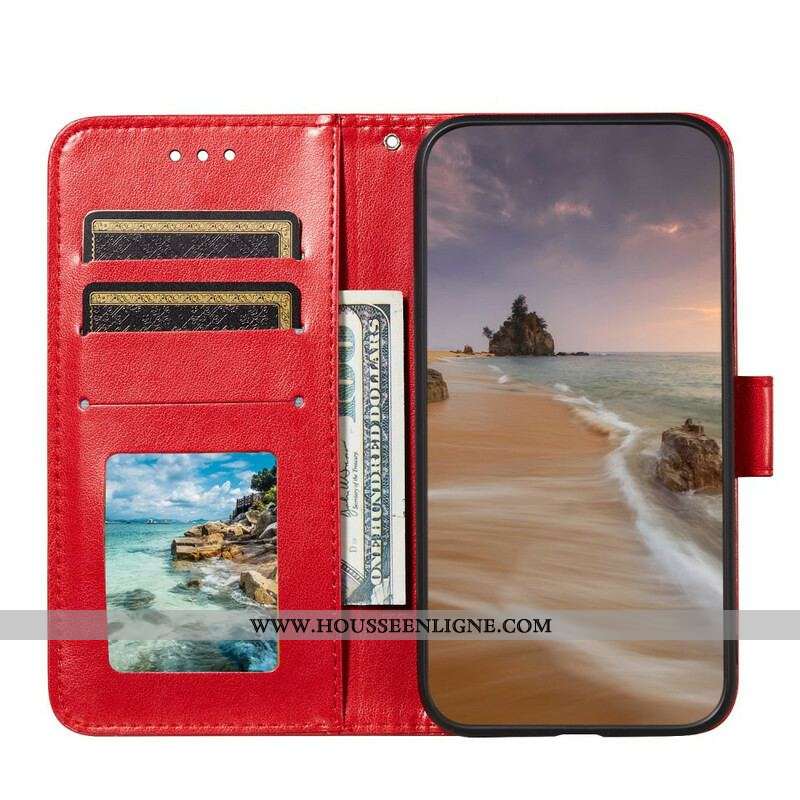 Housse Xiaomi Redmi Note 10 5G / Poco M3 Pro 5G Design Cuir avec Lanière