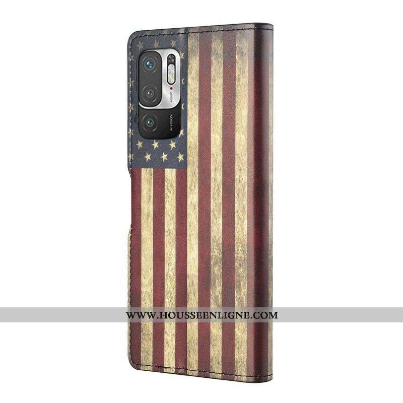 Housse Xiaomi Redmi Note 10 5G / Poco M3 Pro 5G Drapeau Américain