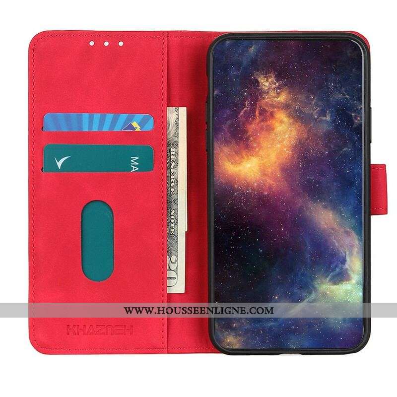 Housse Xiaomi Redmi Note 10 5G / Poco M3 Pro 5G Effet Cuir KHAZNEH