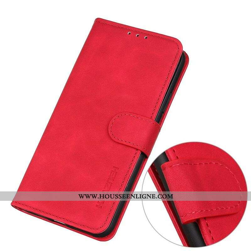 Housse Xiaomi Redmi Note 10 5G / Poco M3 Pro 5G Effet Cuir KHAZNEH