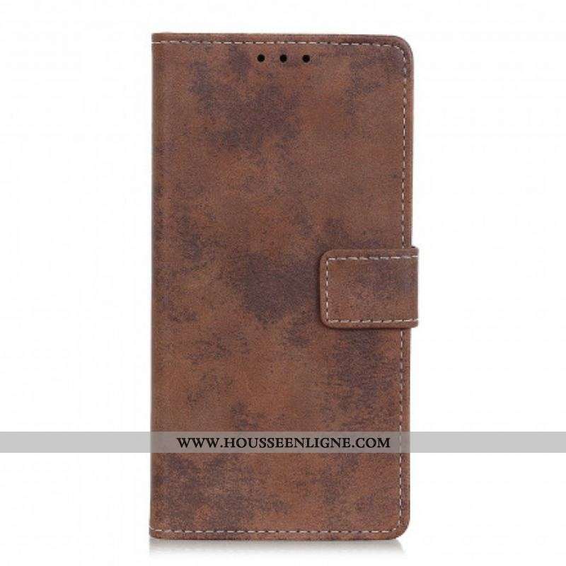 Housse Xiaomi Redmi Note 10 5G / Poco M3 Pro 5G Effet Cuir Vintage
