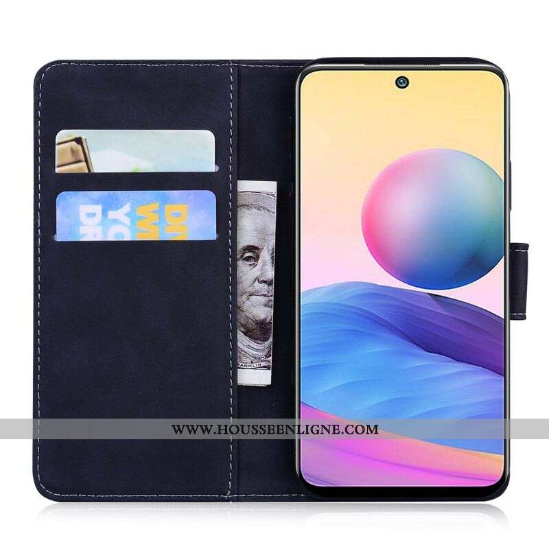 Housse Xiaomi Redmi Note 10 5G / Poco M3 Pro 5G Empreinte Face de Tigre