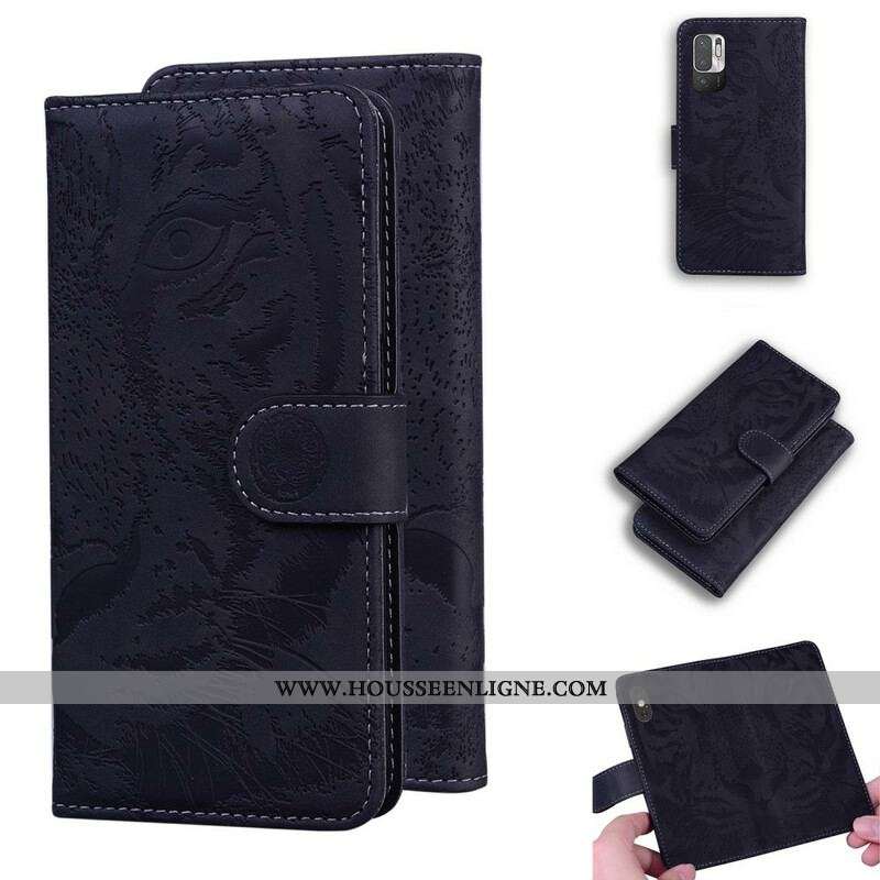Housse Xiaomi Redmi Note 10 5G / Poco M3 Pro 5G Empreinte Face de Tigre