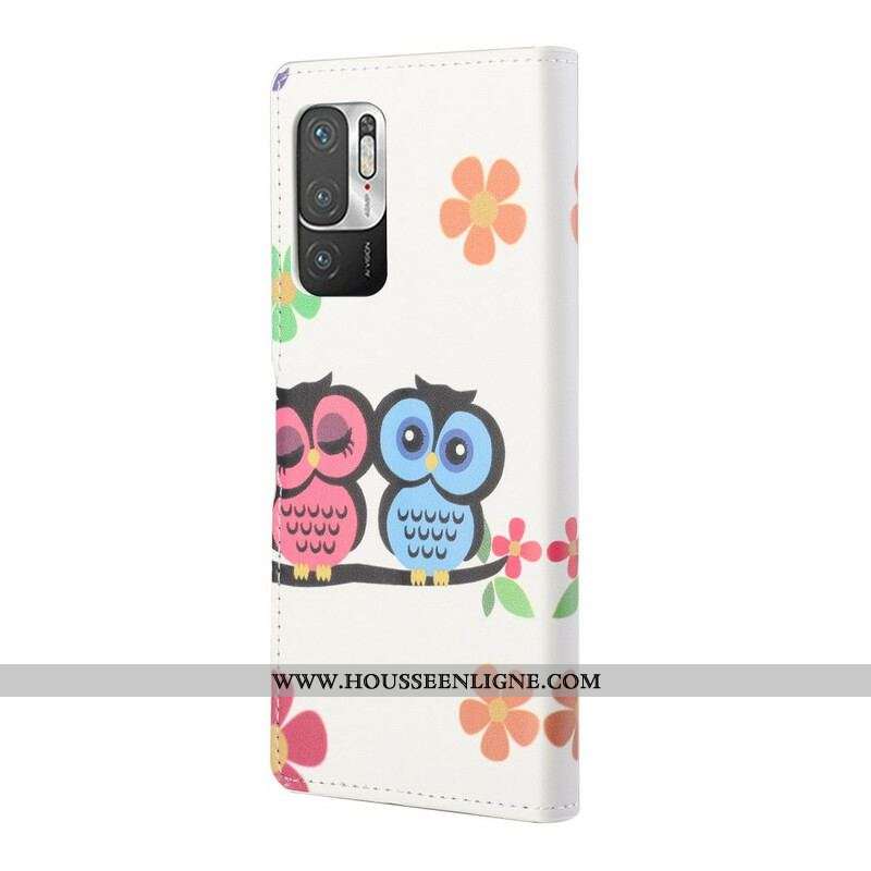 Housse Xiaomi Redmi Note 10 5G / Poco M3 Pro 5G Famille de Hiboux