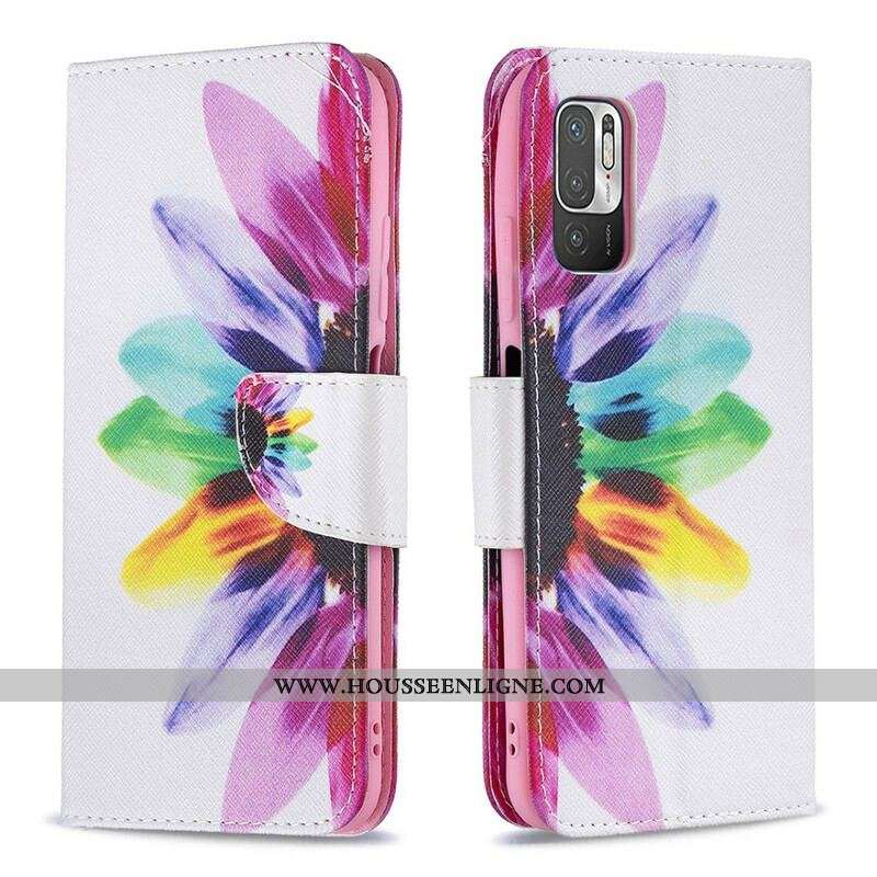 Housse Xiaomi Redmi Note 10 5G / Poco M3 Pro 5G Fleur Aquarelle
