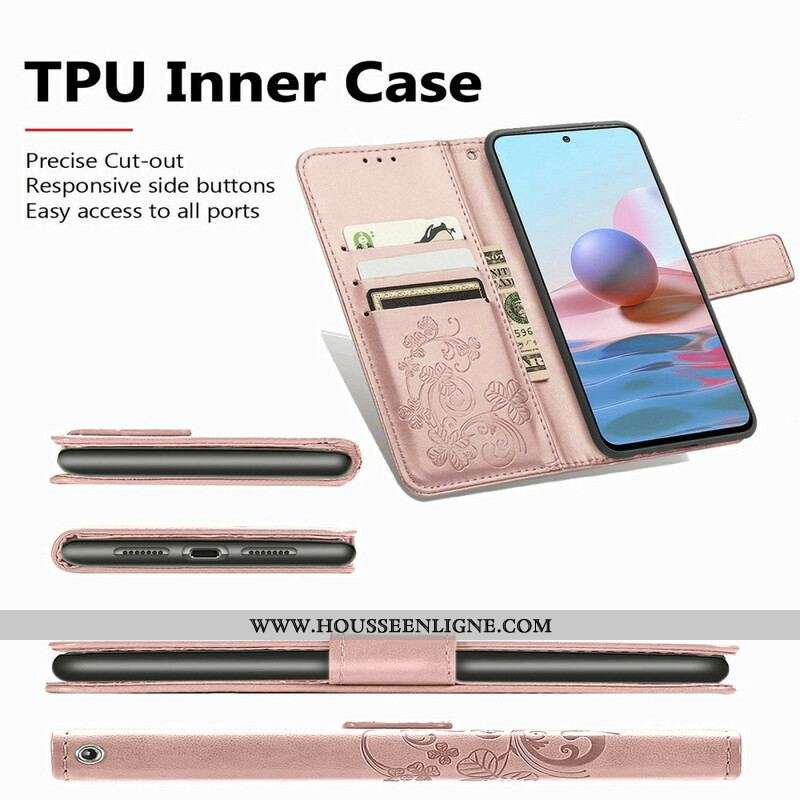 Housse Xiaomi Redmi Note 10 5G / Poco M3 Pro 5G Fleurs au Vent