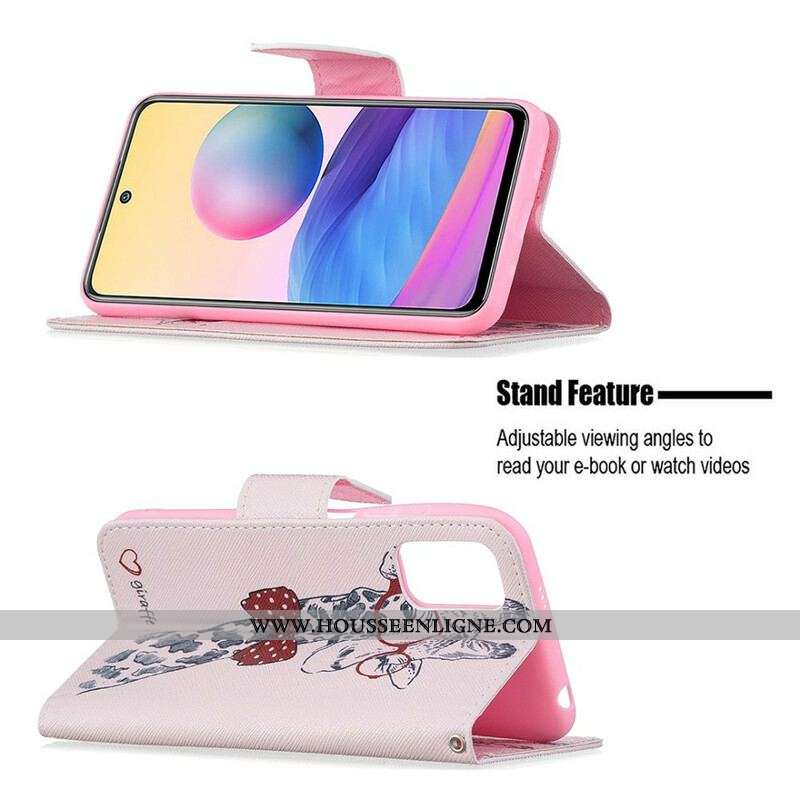 Housse Xiaomi Redmi Note 10 5G / Poco M3 Pro 5G Girafe Intello