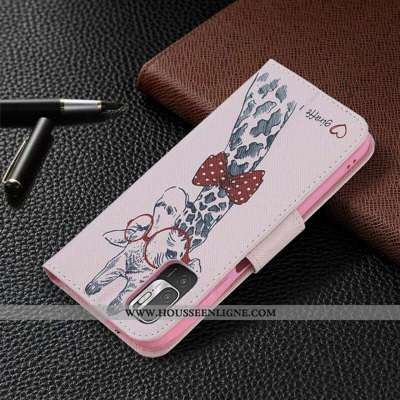 Housse Xiaomi Redmi Note 10 5G / Poco M3 Pro 5G Girafe Intello