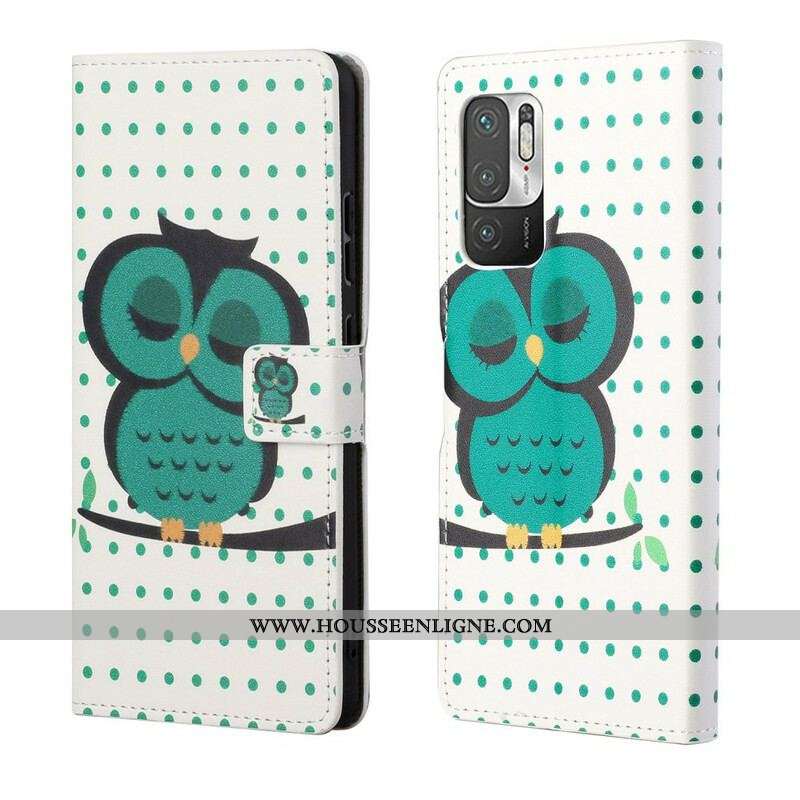 Housse Xiaomi Redmi Note 10 5G / Poco M3 Pro 5G Hibou Endormi