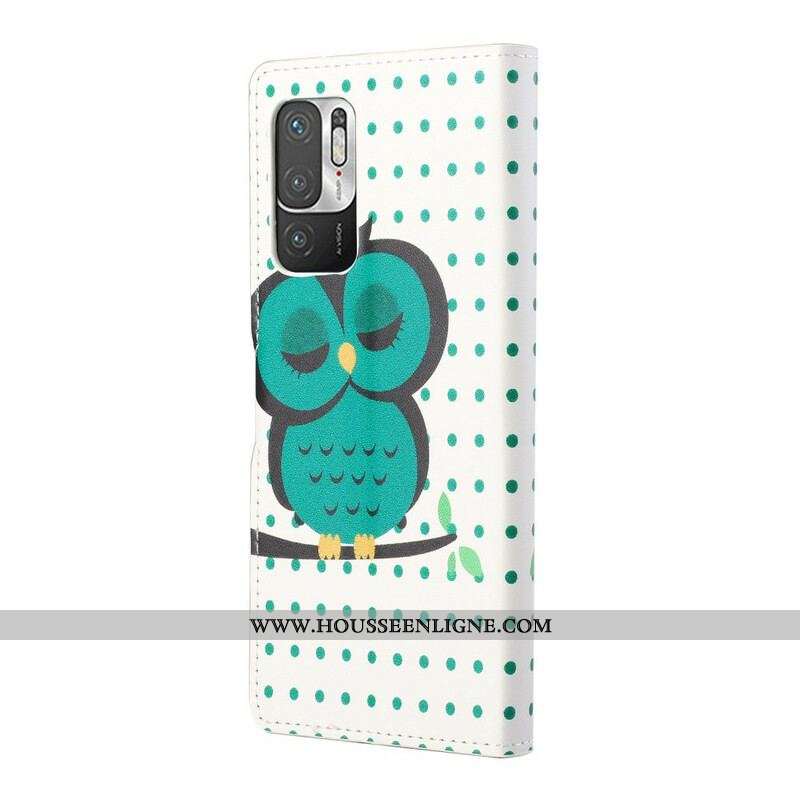 Housse Xiaomi Redmi Note 10 5G / Poco M3 Pro 5G Hibou Endormi