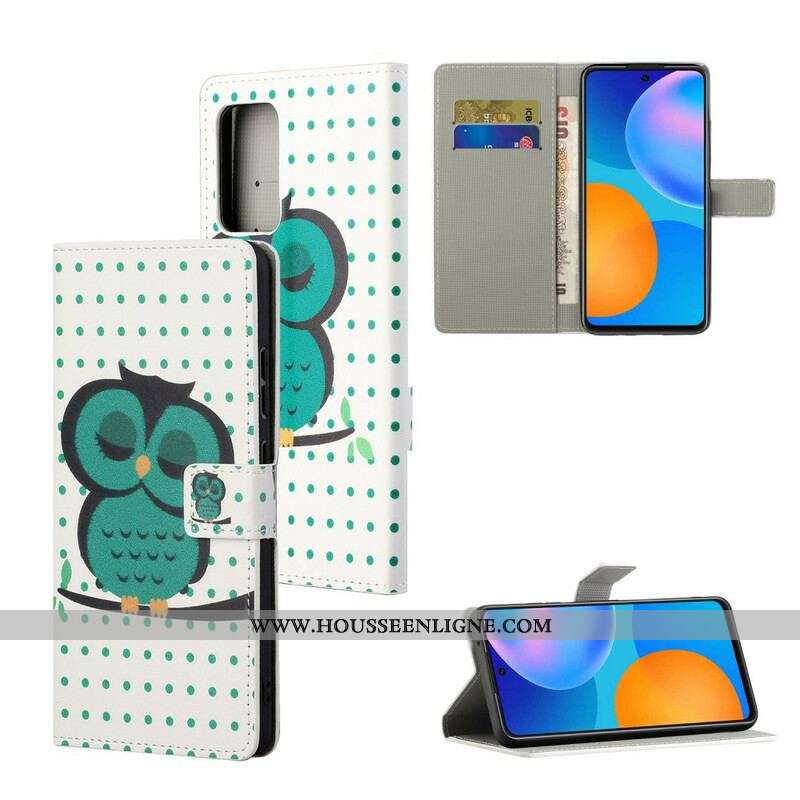 Housse Xiaomi Redmi Note 10 5G / Poco M3 Pro 5G Hibou Endormi