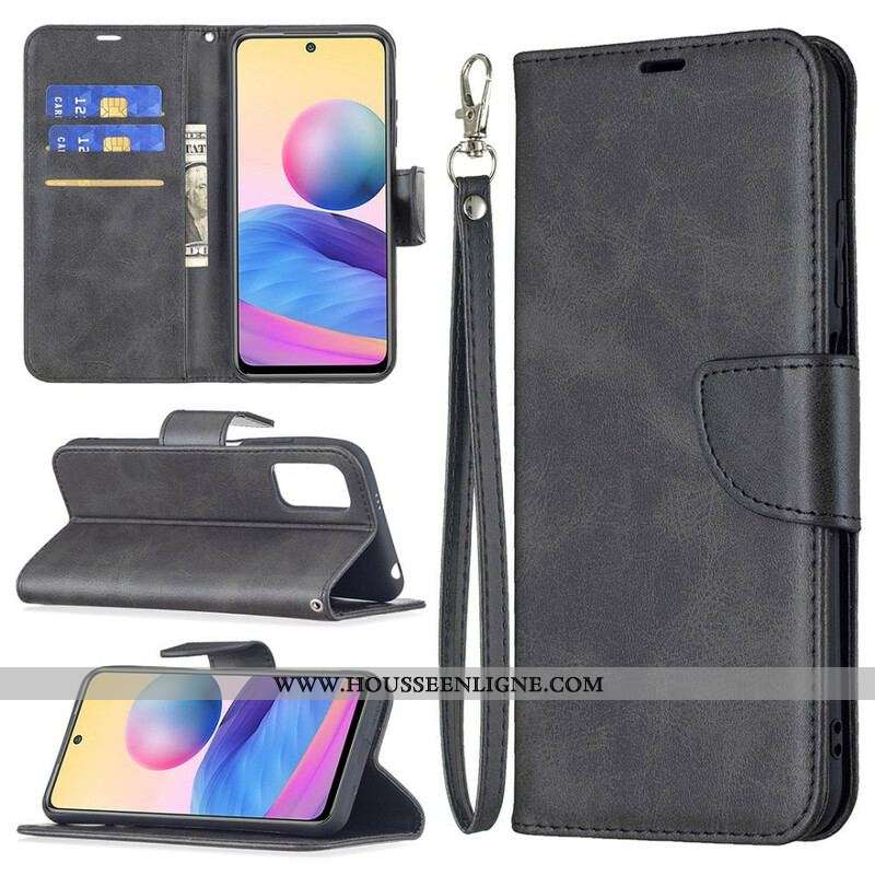 Housse Xiaomi Redmi Note 10 5G / Poco M3 Pro 5G Lisse Rabat Oblique