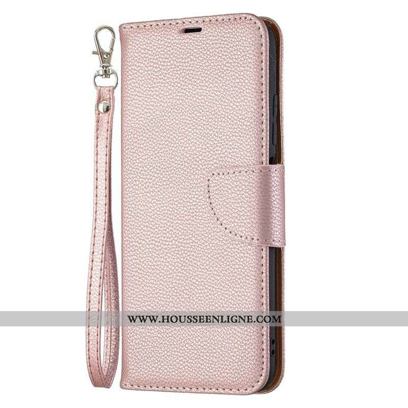 Housse Xiaomi Redmi Note 10 5G / Poco M3 Pro 5G Litchi Rabat Oblique