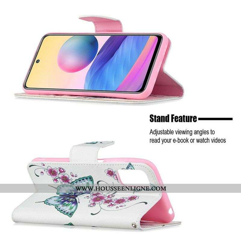 Housse Xiaomi Redmi Note 10 5G / Poco M3 Pro 5G Merveilleux Papillons