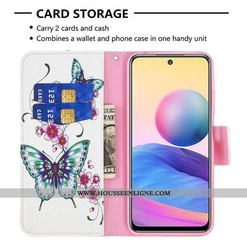 Housse Xiaomi Redmi Note 10 5G / Poco M3 Pro 5G Merveilleux Papillons