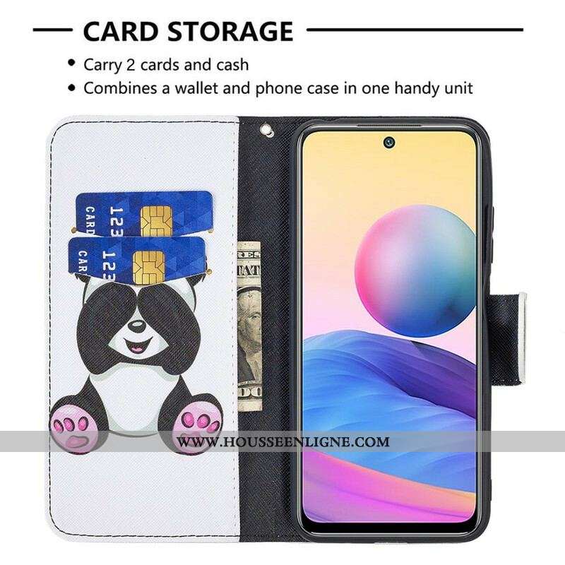 Housse Xiaomi Redmi Note 10 5G / Poco M3 Pro 5G Panda Fun