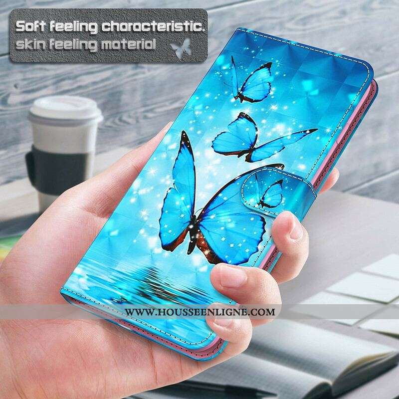Housse Xiaomi Redmi Note 10 5G / Poco M3 Pro 5G Papillons Bleus