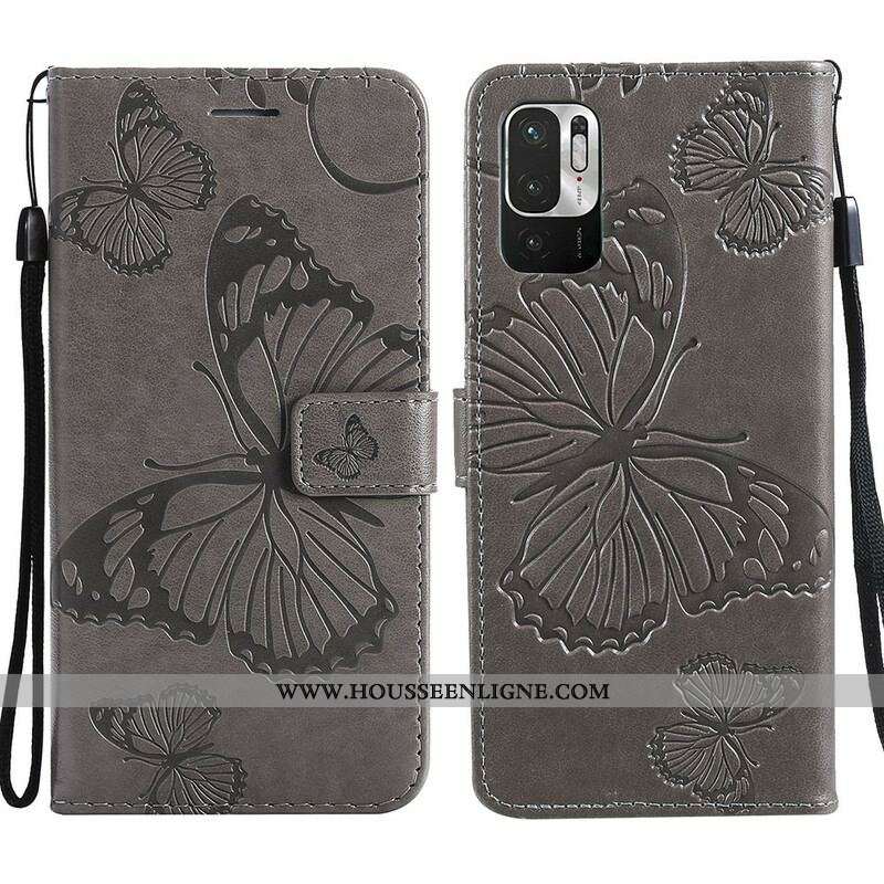 Housse Xiaomi Redmi Note 10 5G / Poco M3 Pro 5G Papillons Géants