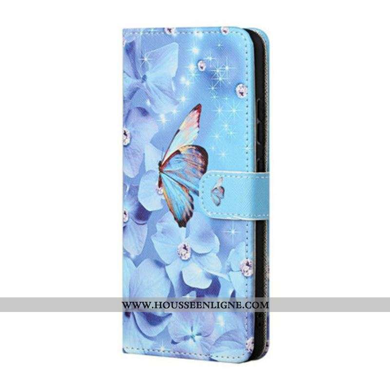 Housse Xiaomi Redmi Note 10 5G / Poco M3 Pro 5G Papillons à Lanière