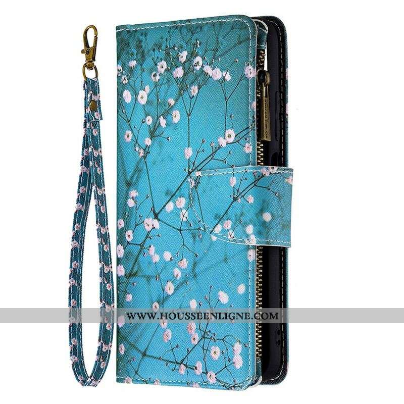 Housse Xiaomi Redmi Note 10 5G / Poco M3 Pro 5G Poche Zippée Arbre