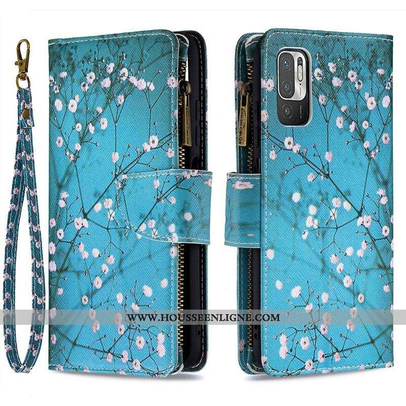 Housse Xiaomi Redmi Note 10 5G / Poco M3 Pro 5G Poche Zippée Arbre